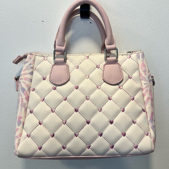 Elegant Pink and White Satchel - Picture 10 of 10